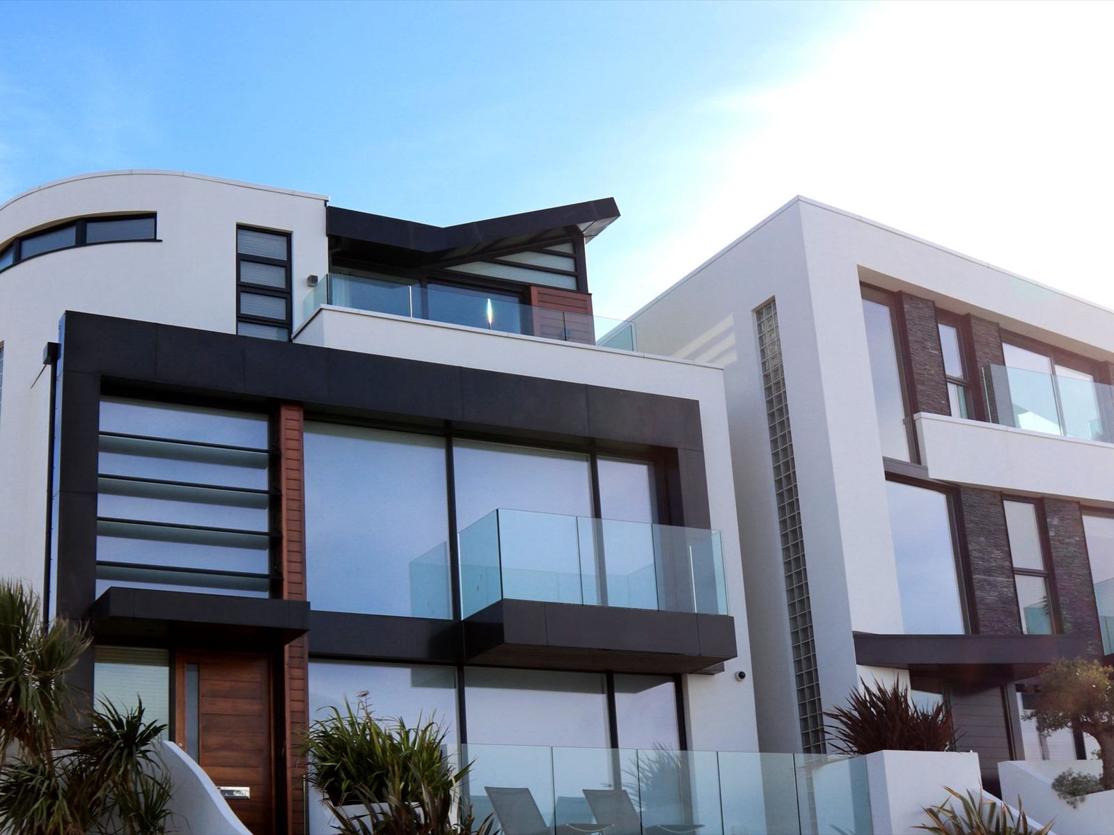 Modern home exterior with feature cladding